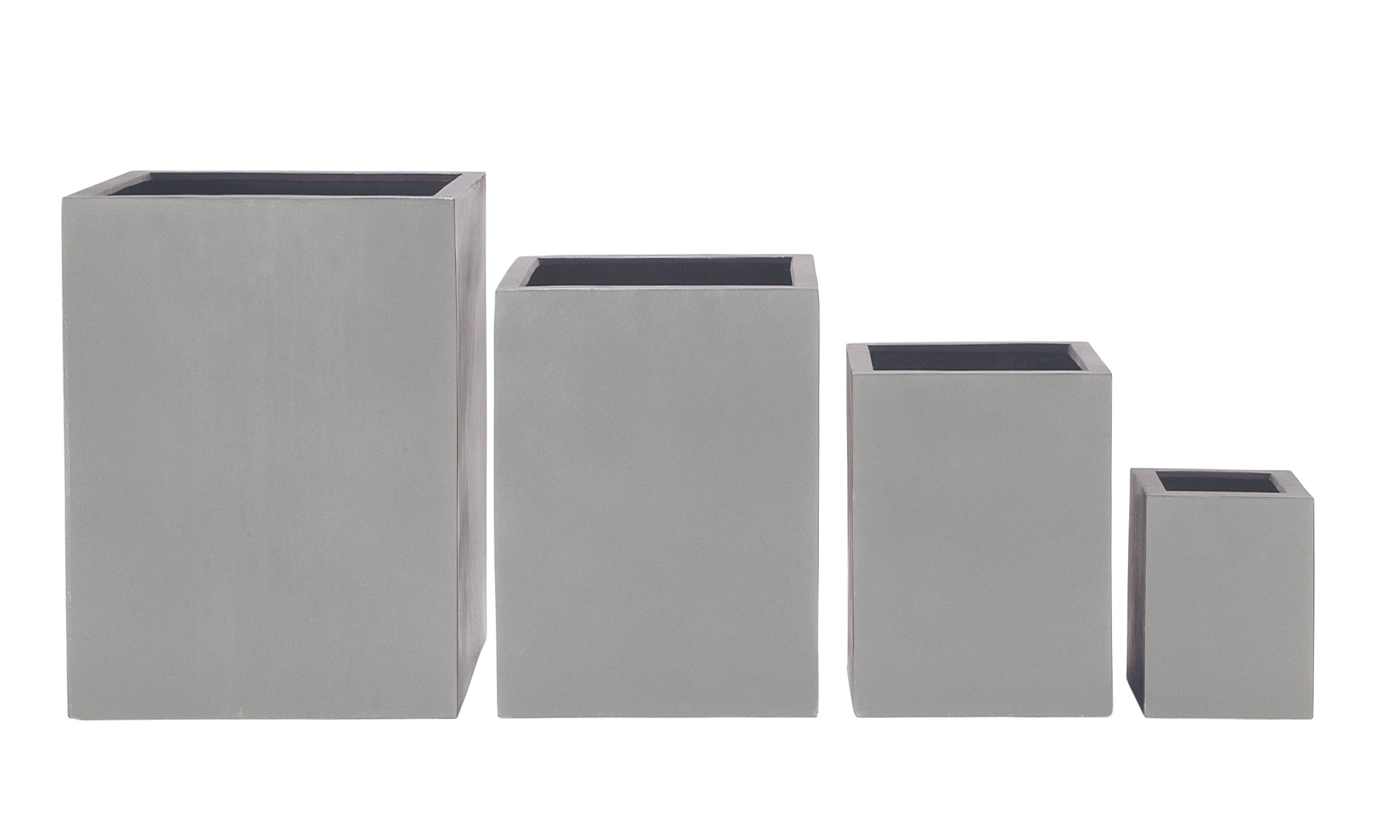 Blumentopf kubisch in Grau, ideal fuer stilvolle Terrassen, Gaerten und Wohnraeume. Diese quadratischen Blumenkuebel bieten eine zeitlose und moderne Optik, die sich perfekt in minimalistische oder urbane Umgebungen einfuegt. Durch ihre stabile Bauweise eignen sie sich hervorragend fuer verschiedene Pflanzenarten, von kleinen Straeuchern bis zu groesseren Gewaechsen. Robustes Material sorgt fuer eine lange Lebensdauer und macht sie sowohl fuer den Innen- als auch fuer den Aussenbereich geeignet.