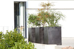 Blumentopf rechteckig in Schwarz, perfekt für moderne Außenbereiche wie Terrassen, Gärten und Eingangsbereiche. Diese großen Blumenkübel bieten ausreichend Platz für verschiedene Pflanzenarten und eignen sich hervorragend als dekoratives Element oder Sichtschutz. Ihr schlichtes, rechteckiges Design sorgt für eine elegante Optik, während das wetterfeste Material für Langlebigkeit und Stabilität im Außenbereich sorgt. Ideal für eine stilvolle Begrünung.