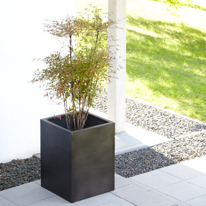 pflanztopf schwarz eckig XXL Eckiger Blumentopf ab 229€